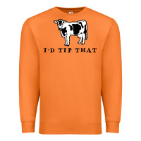 Carrot i'd tip that funny cow tipping design Premium Sweatshirt - artisFamous
