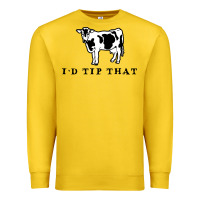 Lemon i'd tip that funny cow tipping design Premium Sweatshirt - artisFamous