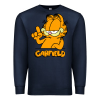 Navy Funny Garfild new vector design Premium Sweatshirt - artisFamous