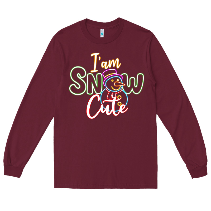 L Am Snow Cute Long Sleeve Tee by CowhideDigitalArt | Teevron