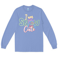 Colony Blue l am snow cute Long Sleeve Tee - CowhideDigitalArt