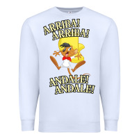 White Funny Speedy Arriba arriba New Premium Sweatshirt - artisFamous