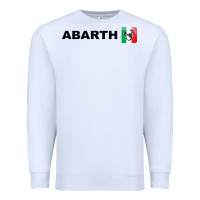 White abarth italy merch Premium Sweatshirt - artisFamous