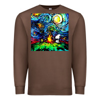 Chestnut starry night print van gogh parody Premium Sweatshirt - artisFamous