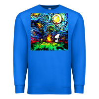 True Royal starry night print van gogh parody Premium Sweatshirt - artisFamous