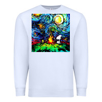 Starry Night Print Van Gogh Parody Premium Sweatshirt | Teevron