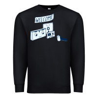 Black analog retirement Premium Sweatshirt - artisFamous