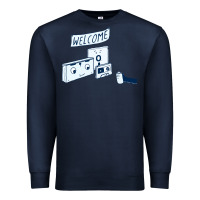 Navy analog retirement Premium Sweatshirt - artisFamous
