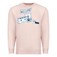 Pale Pink analog retirement Premium Sweatshirt - artisFamous