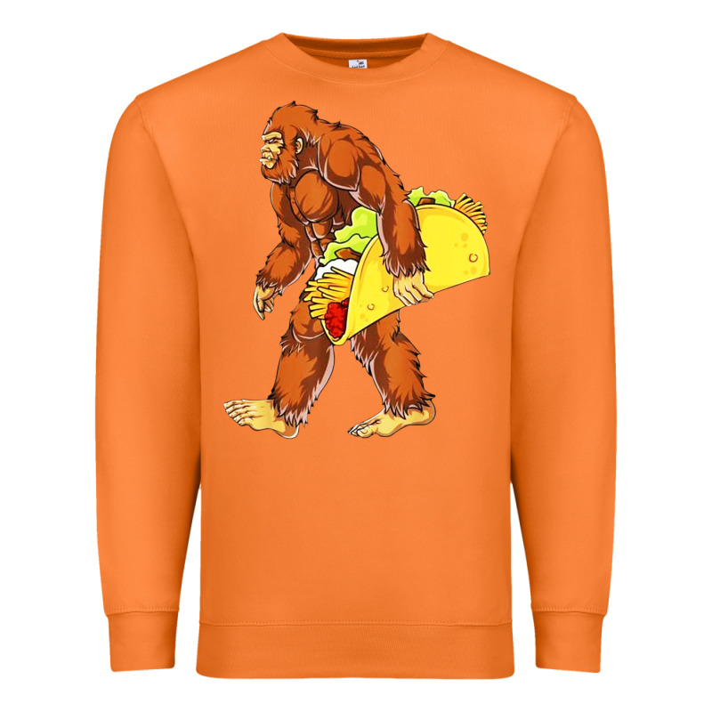 Bigfoot Carrying Taco Premium Sweatshirt by artisFamous | Teevron