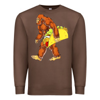 Chestnut bigfoot carrying taco Premium Sweatshirt - artisFamous