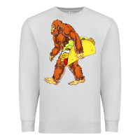 Dove Grey bigfoot carrying taco Premium Sweatshirt - artisFamous