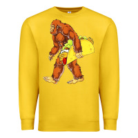 Lemon bigfoot carrying taco Premium Sweatshirt - artisFamous