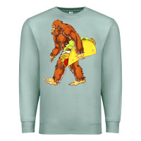 Seafoam bigfoot carrying taco Premium Sweatshirt - artisFamous