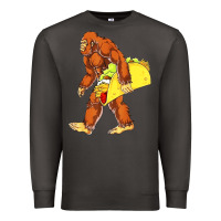 Smoke bigfoot carrying taco Premium Sweatshirt - artisFamous