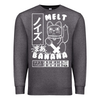 Charcoal Heather melt banana classic Premium Sweatshirt - artisFamous