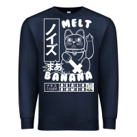 Navy melt banana classic Premium Sweatshirt - artisFamous