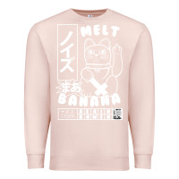 Pale Pink melt banana classic Premium Sweatshirt - artisFamous