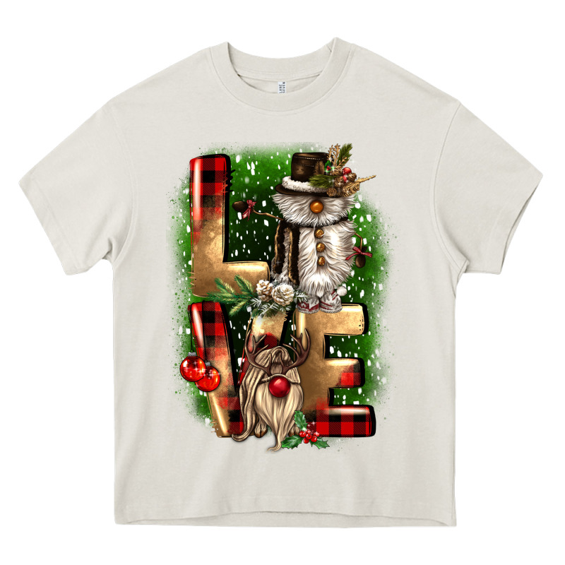 Love Snowman Gnome Heavy Core Tee by CowGirlArtShop | Teevron