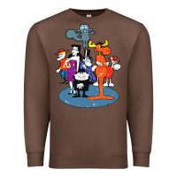 Chestnut rocky & bullwinkle and friends Premium Sweatshirt - artisFamous