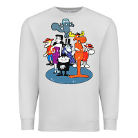 Dove Grey rocky & bullwinkle and friends Premium Sweatshirt - artisFamous