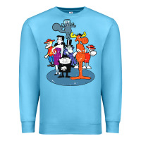 Ocean Blue rocky & bullwinkle and friends Premium Sweatshirt - artisFamous