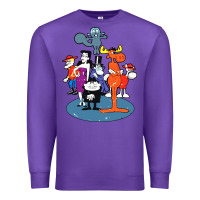 Purple rocky & bullwinkle and friends Premium Sweatshirt - artisFamous