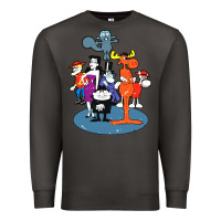 Smoke rocky & bullwinkle and friends Premium Sweatshirt - artisFamous