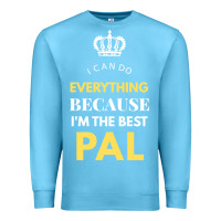 Ocean Blue i'm the best pal Premium Sweatshirt - artisFamous