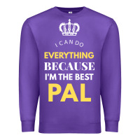 Purple i'm the best pal Premium Sweatshirt - artisFamous