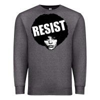 Charcoal Heather angela davis speaking Premium Sweatshirt - artisFamous
