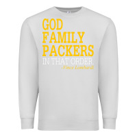 Dove Grey god family packers in that order Premium Sweatshirt - artisFamous