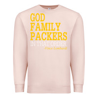 Pale Pink god family packers in that order Premium Sweatshirt - artisFamous