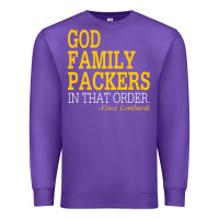 Purple god family packers in that order Premium Sweatshirt - artisFamous