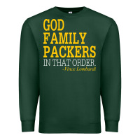 Sports Green god family packers in that order Premium Sweatshirt - artisFamous