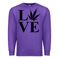 Purple love weed 420 Premium Sweatshirt - artisFamous