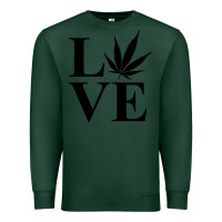 Sports Green love weed 420 Premium Sweatshirt - artisFamous