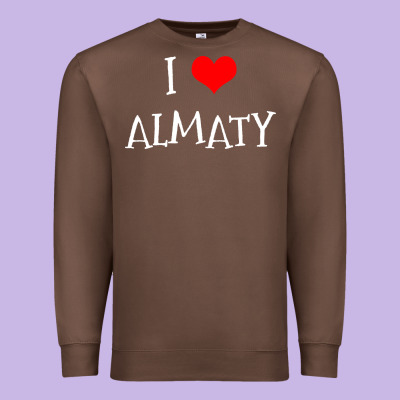 I Love Almaty City Premium Sweatshirt Designed By Artisfamous