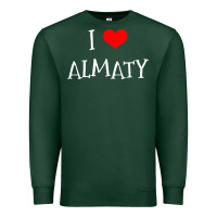 Sports Green i love almaty city Premium Sweatshirt - artisFamous