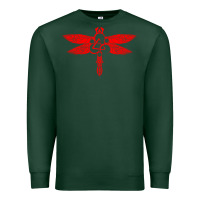 Sports Green coheed and cambria dragonfly Premium Sweatshirt - artisFamous