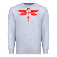 Heather Grey coheed and cambria dragonfly Premium Sweatshirt - artisFamous