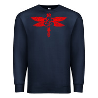 Navy coheed and cambria dragonfly Premium Sweatshirt - artisFamous