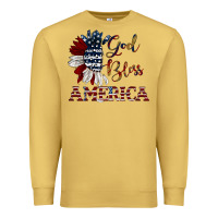 Antique Gold god bless america Premium Sweatshirt - JahusDesignShop