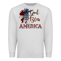 Dove Grey god bless america Premium Sweatshirt - JahusDesignShop