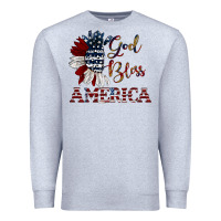 Heather Grey god bless america Premium Sweatshirt - JahusDesignShop