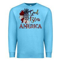 Ocean Blue god bless america Premium Sweatshirt - JahusDesignShop