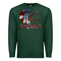 Sports Green god bless america Premium Sweatshirt - JahusDesignShop