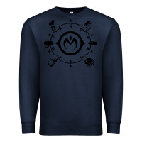 Navy jojo   morioh stands Premium Sweatshirt - artisFamous