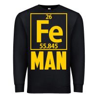 Black fe man funny superhero for halloween Premium Sweatshirt - artisFamous