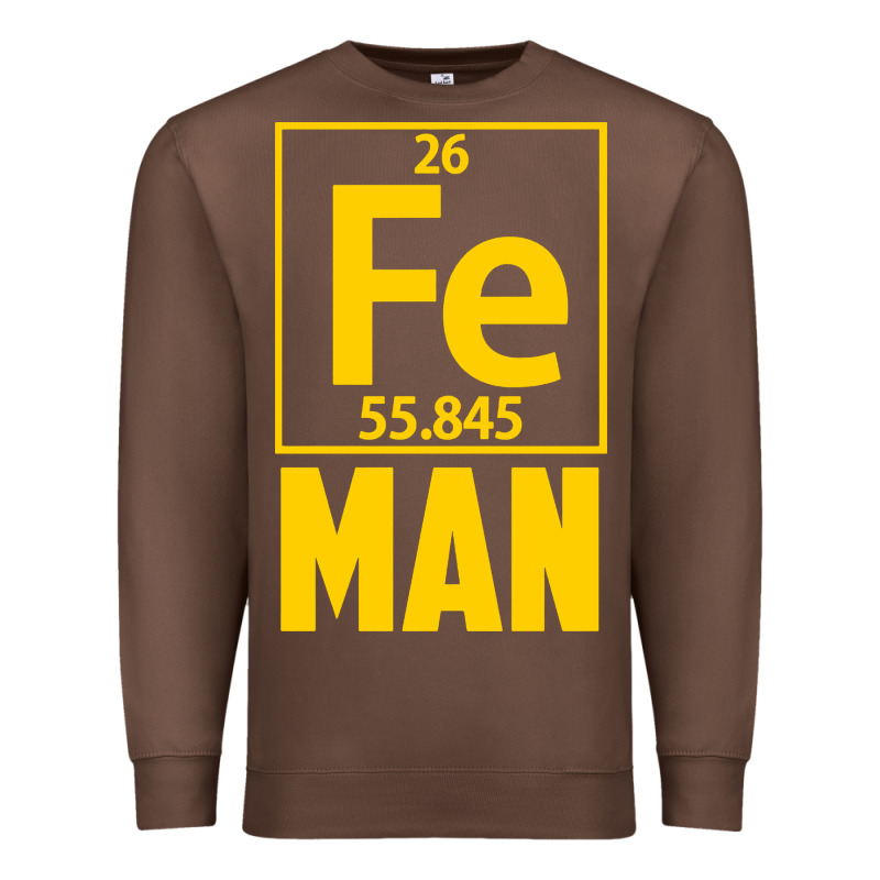 Fe Man Funny Superhero For Halloween Premium Sweatshirt by artisFamous | Teevron